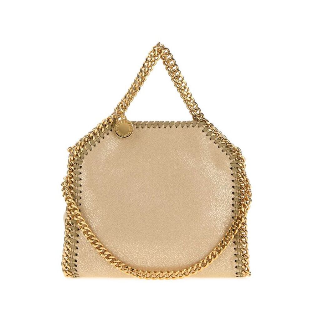 Stella Mccartney Women Sand Shaggy Deer Micro Falabella Handbag
